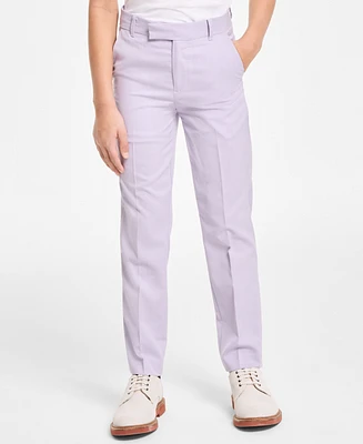 Calvin Klein Slim Fit Big Boys Stretch Tick Weave Pants