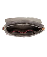 Tsd Brand Stone Creek Waxed Canvas Large Messenger Bag