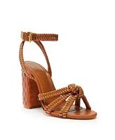 Schutz Women's Kareena Woven Block Heel Sandals