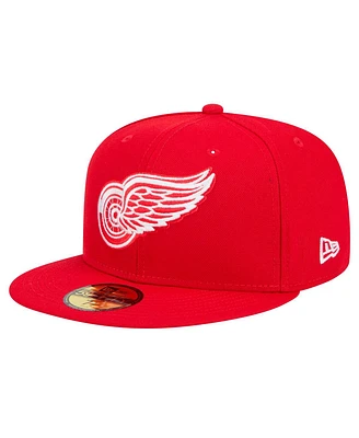 New Era Men's Red Detroit Wings Core 59FIFTY Fitted Hat