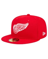 New Era Men's Red Detroit Wings Core 59FIFTY Fitted Hat