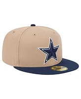 New Era Men's Tan Dallas Cowboys 59FIFTY Fitted Hat