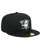 New Era Men's Black Anaheim Ducks Core 59FIFTY Fitted Hat
