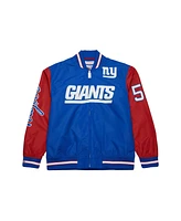 Mitchell & Ness Men's Lawrence Taylor Royal New York Giants Retired Player Graphic Full-Snap Satin Jacket