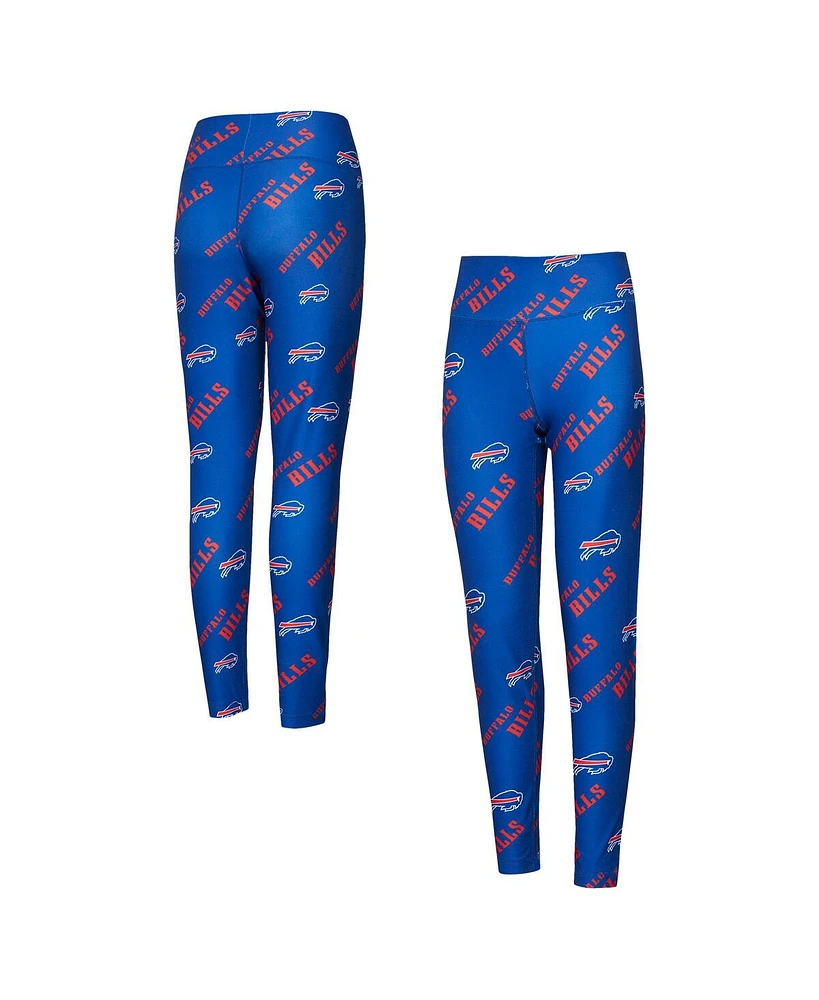 Concepts Sport Women's Royal Buffalo Bills Breakthrough Allover Print Knit Leggings