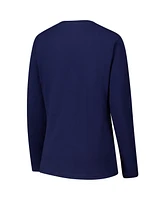 G-iii 4Her by Carl Banks Women's Navy Dallas Cowboys Post Season Long Sleeve V-Neck T-Shirt