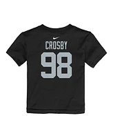 Nike Toddler Maxx Crosby Black Las Vegas Raiders Player Name Number T-Shirt