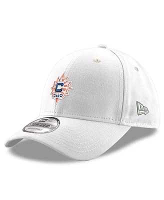 New Era Men's White Connecticut Sun Primary Logo 9FORTY Adjustable Hat