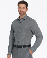 Nick Graham Men's Modern-Fit Floral Mosaic Dress Shirt