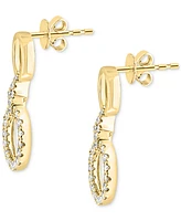 Diamond Drop Earrings (1/2 ct. t.w.) in 14k Yellow Gold