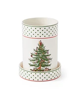 Spode Christmas Tree Polka Dot Wine Chiller Coaster Set