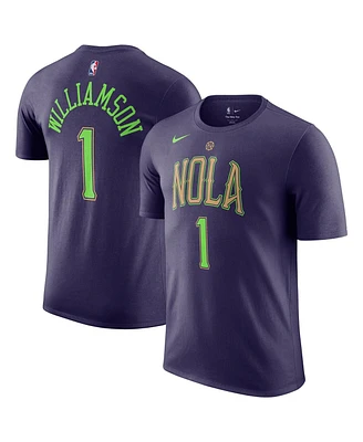 Nike Men's Purple Zion Williamson New Orleans Pelicans 2024/25 City Edition Name Number T-Shirt