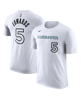 Nike Men's White Anthony Edwards Minnesota Timberwolves 2024/25 City Edition Name Number T-Shirt