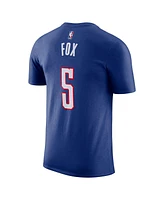 Nike Men's Blue De'Aaron Fox Sacramento Kings 2024/25 City Edition Name Number T-Shirt