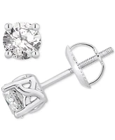 Gia Certified Diamond Stud Earrings (3/4 ct. t.w.) in 14k White Gold