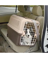 Richell E-z Mobile Pet Carrier: S/M - Brown