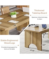 Tribesigns 63" Conference Table, Rectangular Meeting Room Table for 4-6 People, Seminar Table Training Desk for Conference Room