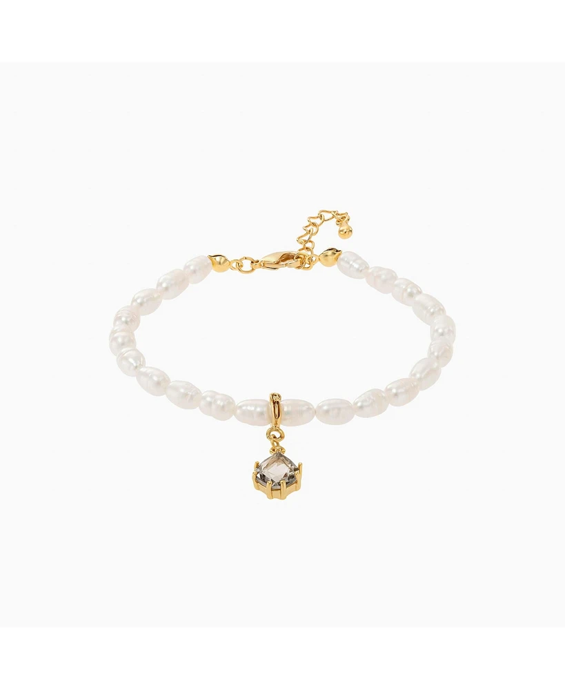 Bearfruit Jewelry Memories Base Cultured Pearl Bracelet with Aurora Charm