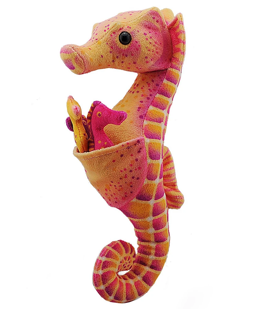 Wild Republic Wr Plush Seahorse With Babies Stuffed Animal, 11.5 Inches