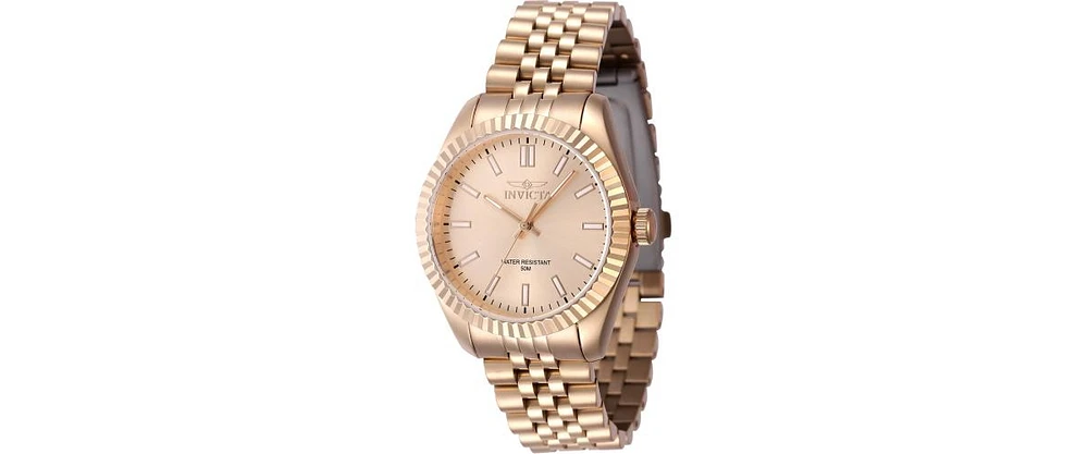 Invicta Women's 47509 Specialty Quartz 3 Hand Rose Gold Dial Watch