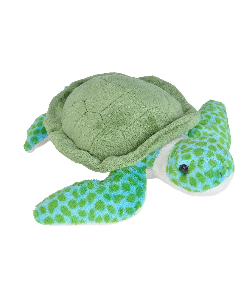 Wild Republic Sea Critters Green Sea Turtle Stuffed Animal, 11 Inches