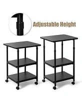 Gouun 3-tier Adjustable Printer Stand with 360° Swivel Casters