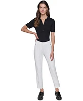 Karl Lagerfeld Paris Women's Slim Pinstripe Pants