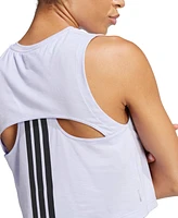 Adidas Women's Power Boxy 3-Stripes Tank Top