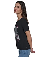 Karl Lagerfeld Paris Women's Shopping Graphic T-Shirt