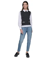 Karl Lagerfeld Paris Women's Layered-Look Sweater