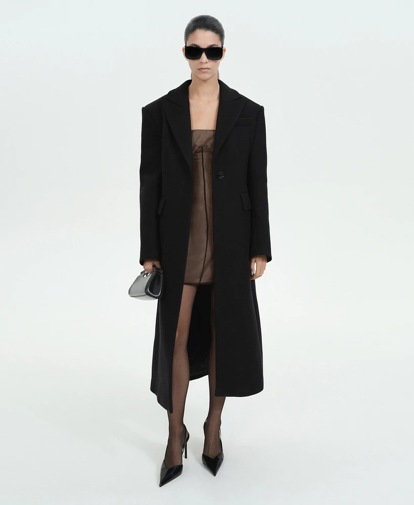 Mango Women's Structured Wool Coat