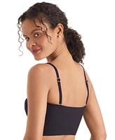 Mimi Flamingo Women's Slit-Neck Bandeau Tankini Top