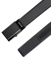 Kenneth Cole Reaction Men's Exact System Track Lock Carbon Texture Belt