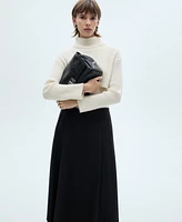 Mango Women's Long Flared Skirt