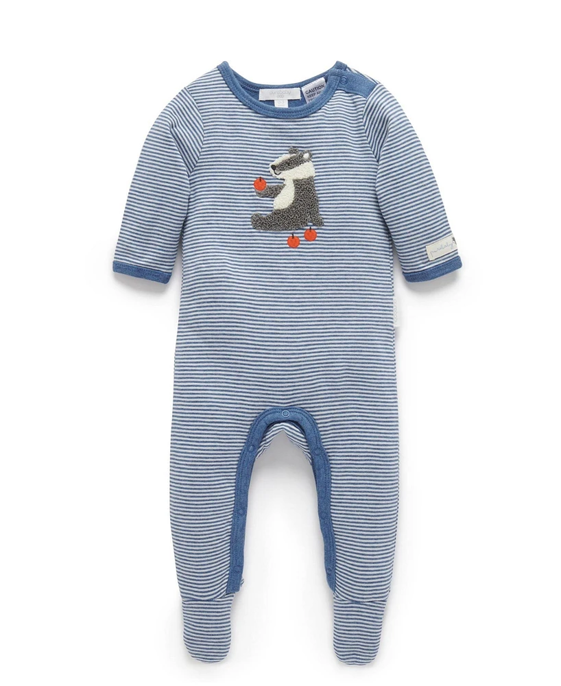 Purebaby Baby Boy Stripe Coverall