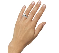 Diamond Squared Halo Bridal Set Ring (1 ct. t.w.) in 14k White Gold