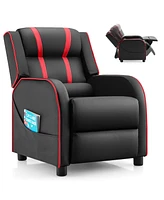 Gouun Kids Recliner Chair with Side Pockets and Footrest