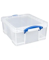 Really Useful Box 17L Storage Container with Lid and Clip Lock Handles, (2 Pack)