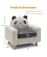 Gouun Kids Sofa with Armrest and Thick Cushion