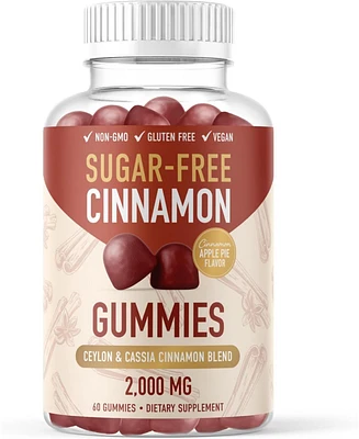 SMNutrition Sugar Free Cinnamon Gummies, 60ct