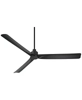 Casa Vieja 60" Sailplane Modern Industrial Indoor Outdoor Ceiling Fan 3 Blade Remote Control Matte Finish Blades Bedroom Patio Living Room Kitch