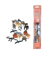 Wild Republic Nature Tube Endangered Animals Figurines, 18 Pieces