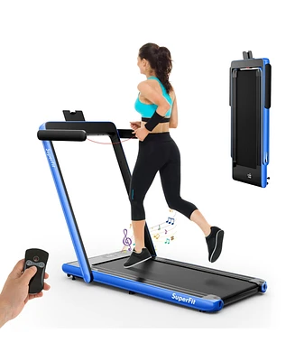 Gymax Motorized Treadmill Folding Under Desk Electric w/ App