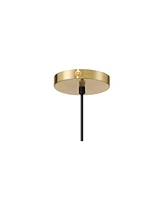 Possini Euro Design Piaza 12 1/4" Mid Century Modern Pendant Ceiling Light Fixture Dining Room Over Table Kitchen Island Foyer Hanging Flower Black Go
