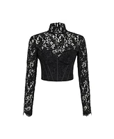 Nocturne Women's Corset-Look Lace Blouse