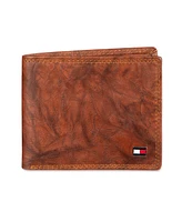 Tommy Hilfiger Men's Rfid Huck Leather Slim Fold Wallet