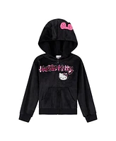 Hello Kitty Girls Velour Zip Up Hoodie and Jogger Pants Outfit Set