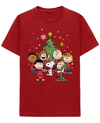 Hybrid Men's Peanuts Christmas Short Sleeve Tee