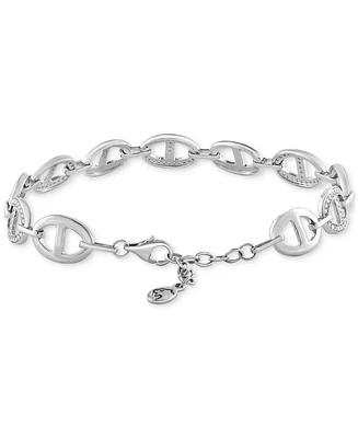 Effy Diamond Pave Mariner Link Bracelet (1/2 ct. t.w.) in Sterling Silver