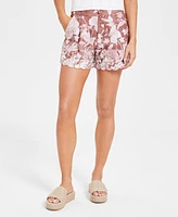 En Saison Women's Monet High-Rise Floral Shorts